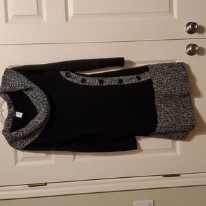 Black cowl necked dress by Venus size XL